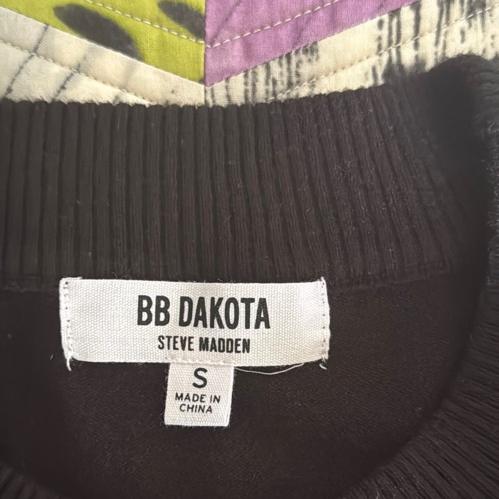 BB Dakota Black Ribbed Knit Top - Picture 3 of 8